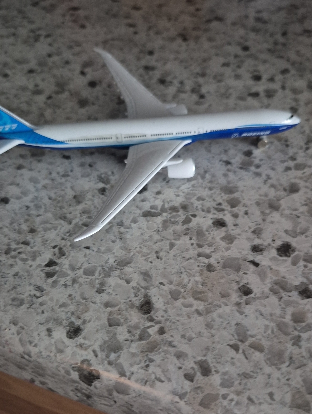 Die-Cast Airplane Model - Blue & White Livery